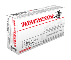 Winchester 147gr 9mm FMJ Flat Nose 50 rds