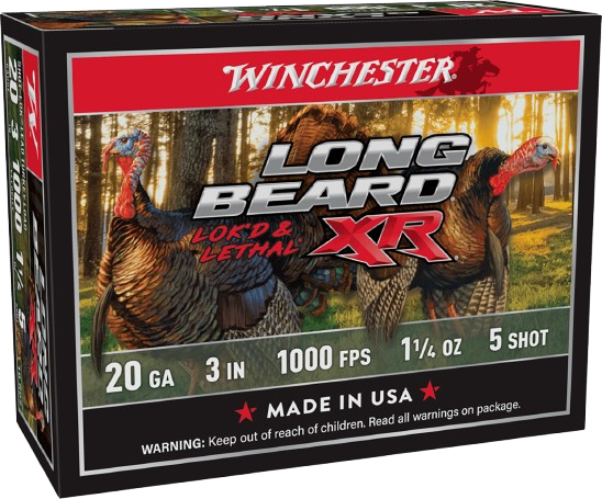 Winchester Long Beard XR Shot-Lok 20 Gauge 3" 1 1/4oz 5 Shot 10 Rounds