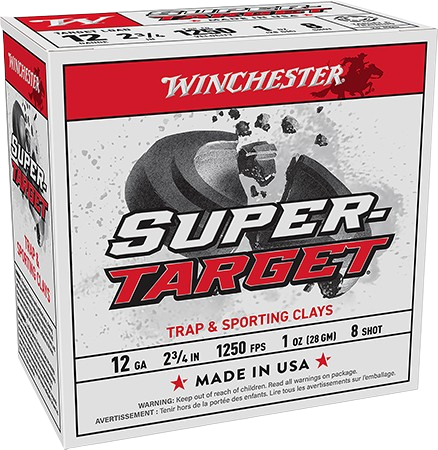 Winchester Super-Target 12 Gauge 2.75" 1oz 8 Shot 25rds