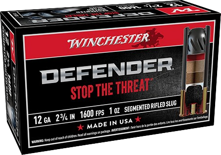 Winchester PDX1 Defender 12 Gauge 2 3/4" 1oz Rifled Slug Shot 10rds