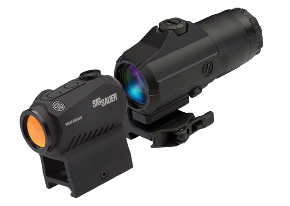 Sig Sauer Romeo5 Red Dot 2 MOA & Juliet3 3x Magnifier