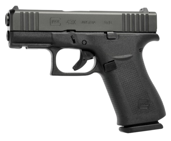 Glock 43x 9mm 3.39" Front Rail 15+1